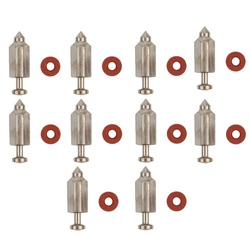 HIPA 10-Pack Carburetor Float Needle Valve Seat Kit for Briggs Stratton 398188 3.5-6hp — HIPA carburetor rebuild kit product image 1