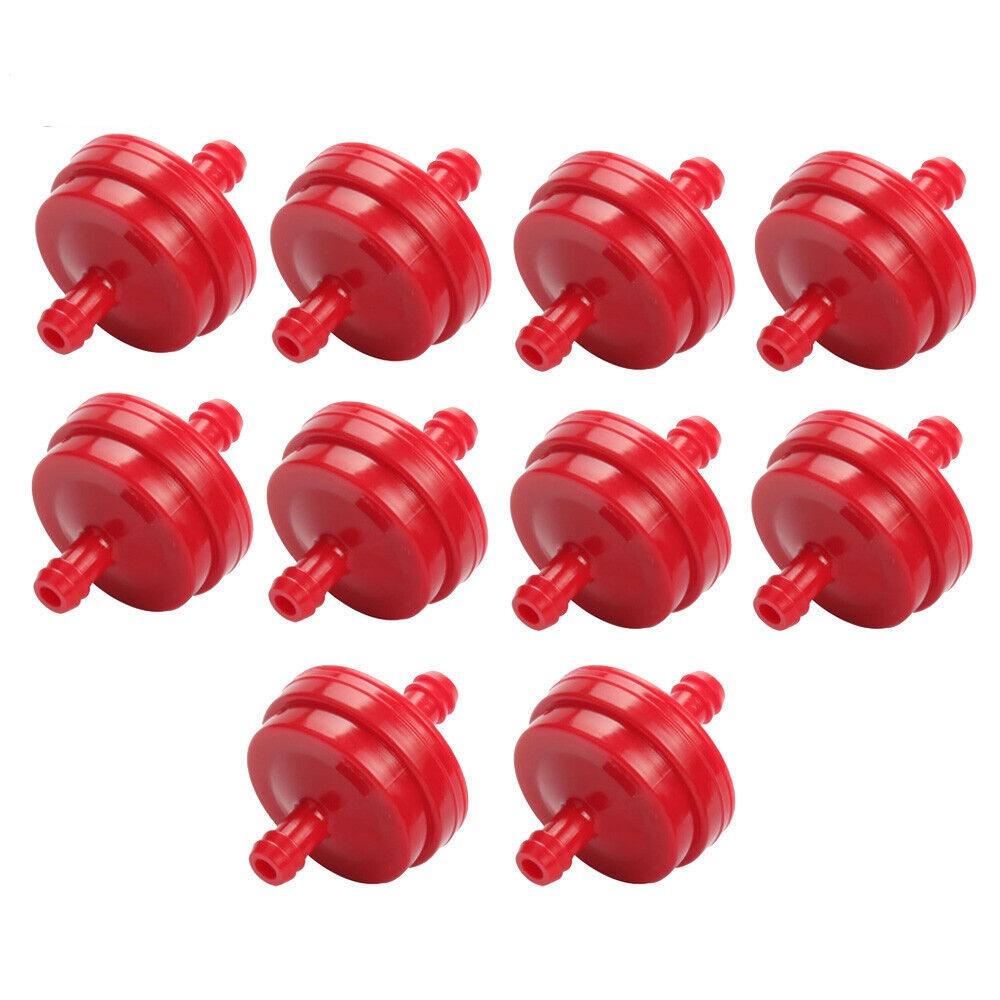 HIPA 10-Pack Gas Fuel Filter Lawn Mower 1/4"Inline for Briggs Stratton HSK40 HSK50 HS50 — HIPA fuel filter product image 1