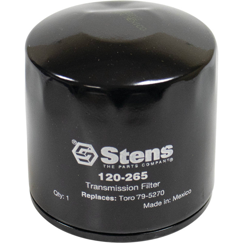 120-265 transmission filter replacing Toro 79-5270, John Deere AM39653 and related references; verify 3/4-16 thread and equipment model