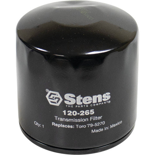 120-265 transmission filter replacing Toro 79-5270, John Deere AM39653 and related references; verify 3/4-16 thread and equipment model