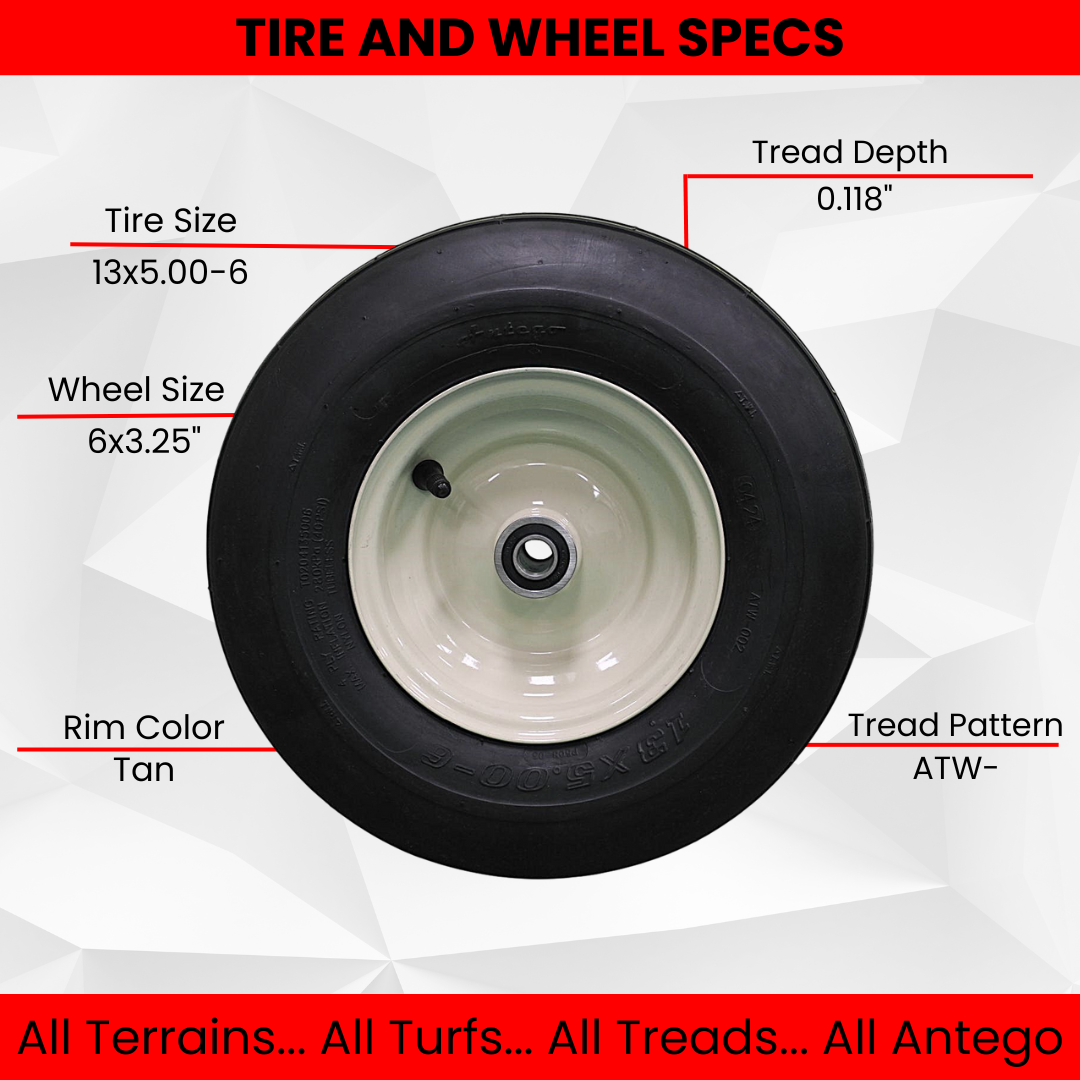 13x5.00-6 Grasshopper 603295 Pneumatic Tire & Wheel Assembly, Single product image