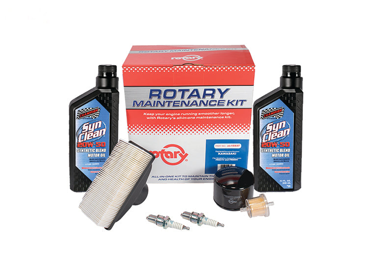 Rotary 15937 Kawasaki FR541V/FR600V Maintenance Kit product image; verify OEM number and mower/deck configuration before ordering