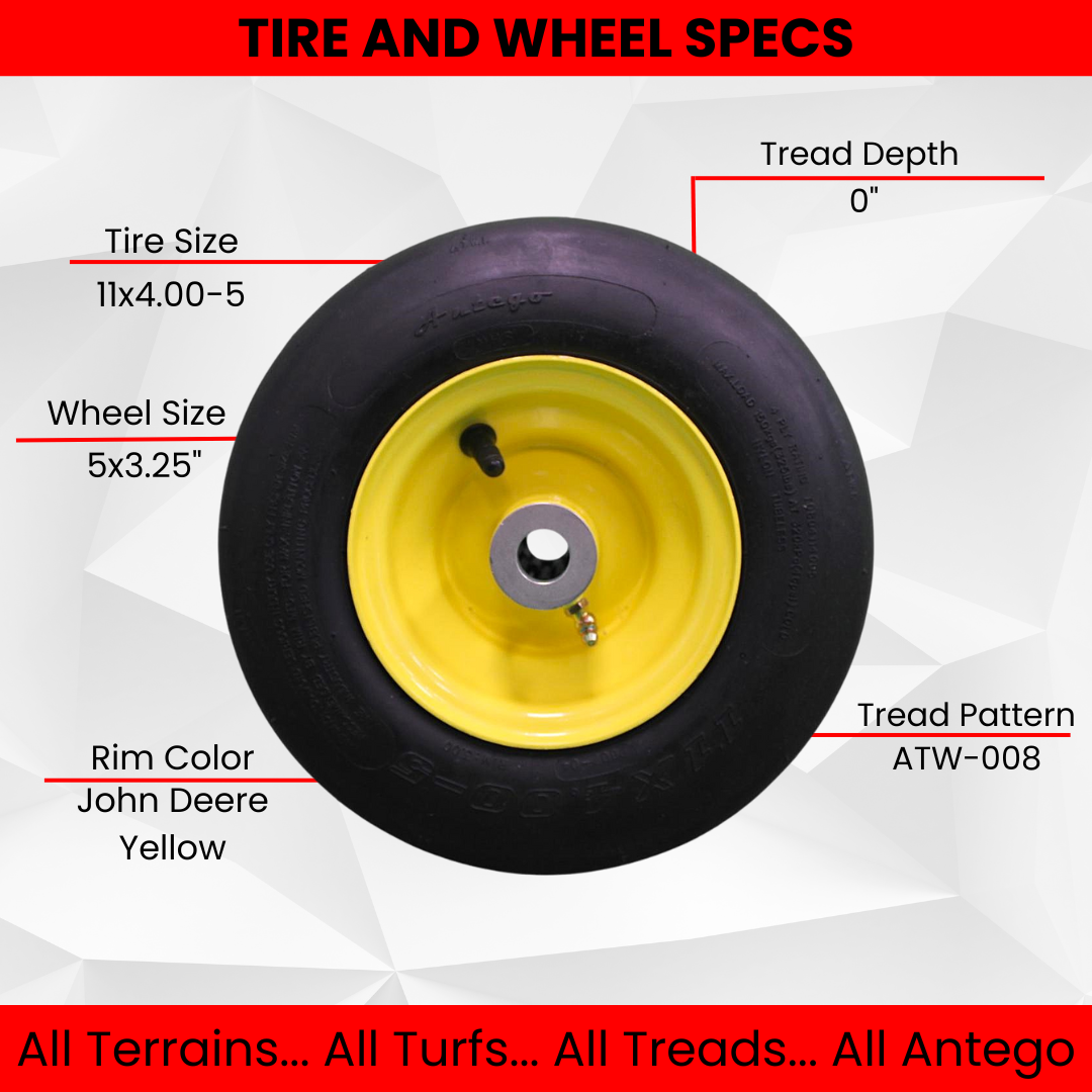 11x4.00-5 John Deere AM101589 Tire & Wheel Assemblies, 2-Pack product image