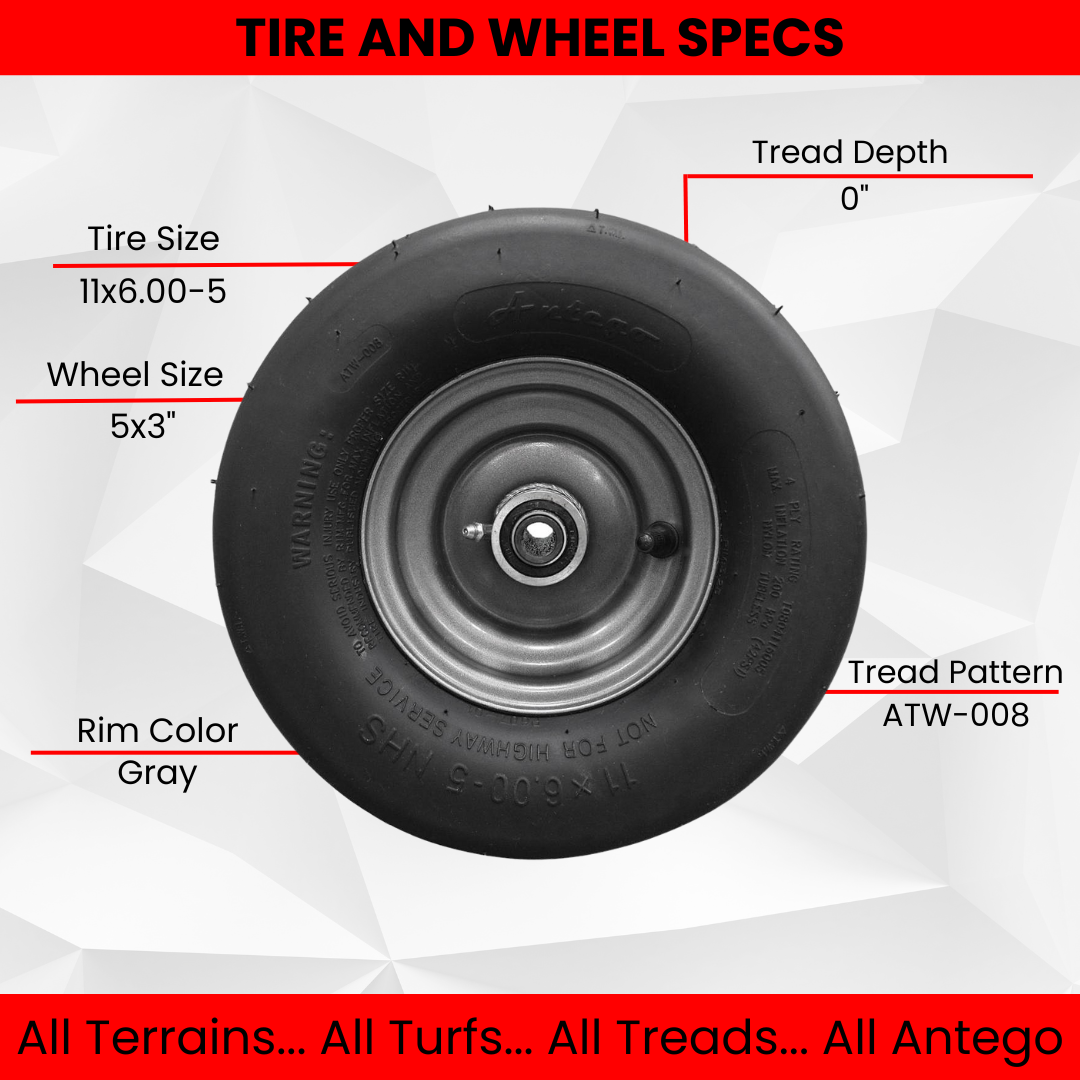 11x6.00-5 Ariens/Gravely 07101105 Tire & Wheel Assembly, Single product image