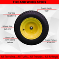 16x6.50-8 ATW-003 Turf Tire & Wheel Assemblies, 3/4-Inch Bearing, 2-Pack product image