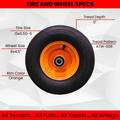 13x6.50-6 4 Ply Smooth with 6x4.5 Cats Eye Gold Wheel Assembly for Scag, 2-Pack product image