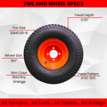 20x10.00-8 Bad Boy Heavy-Duty Tire & Wheel Assembly, Single product image