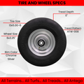 13x5.00-6 Hustler Flat Free Assembly, replaces 605038 fits Fastrak & Raptor SD 36", 42", 48", 2-Pack product image