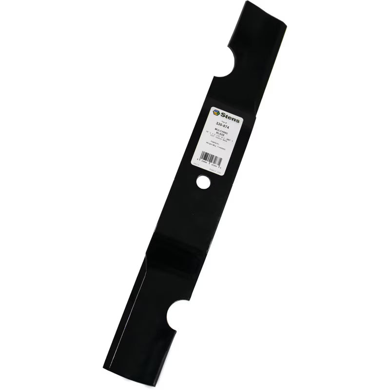 330874 mower blade profile and mounting detail for Wright applications