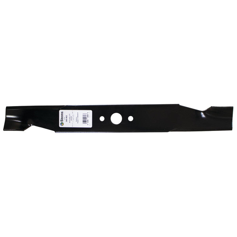 340-462 notched high-lift mower blade for Craftsman 107250070, 107289850 and Snapper 1736043AYPB; verify the 54-inch deck and mounting dimensions