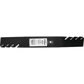 Silver Streak 362-424 toothed mower blade for AYP 532138497, Craftsman, Husqvarna and Poulan 38-inch decks; one blade shown