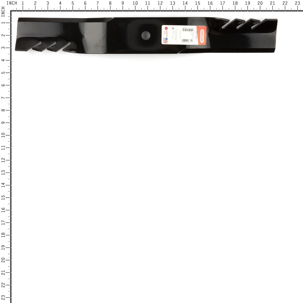 391-612 Gator G6 mulching blade for Kubota, detail view