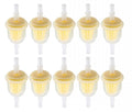 HIPA 10-Pack 6MM x 8MM 1/4" 5/16" 25 050 22-S Inline Fuel Gas Filter for Lawn Mower Small Engine — HIPA fuel filter product image 1