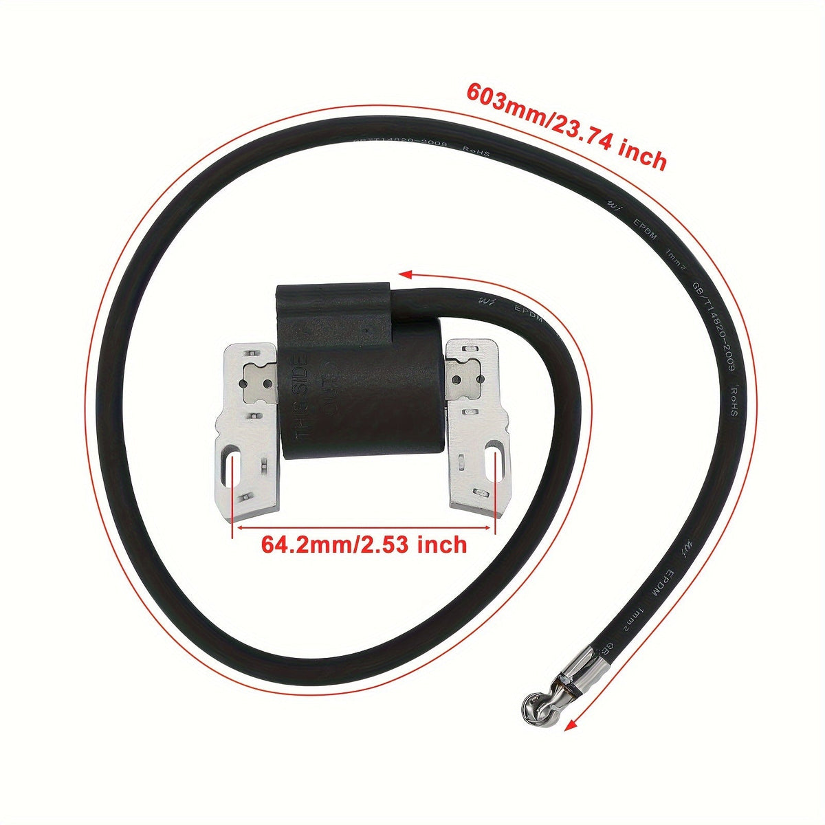 HIPA 7HP-16HP Ignition Coil - Fits Briggs Stratton Engines, Universally Fits 395492 395326 398265 Models, Powerful Performance for Horizontal and — HIPA ignition coil product image 4