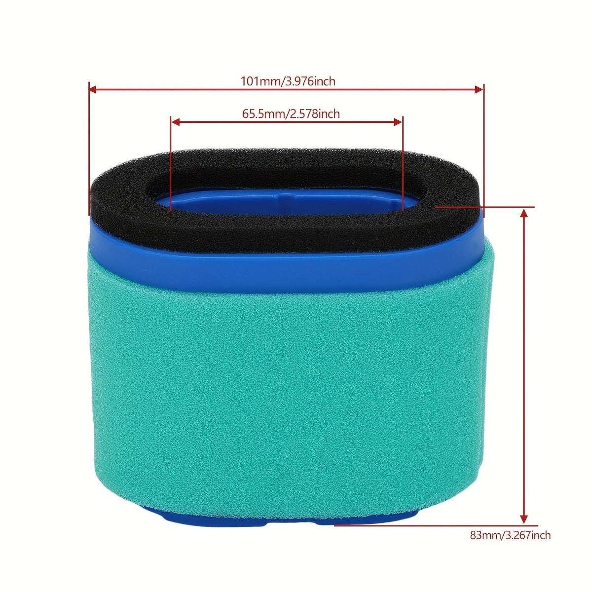 HIPA 2-Pack Air Pre Filter for John Deere Walk Behind JS63 JS63C JS45 JS60 JS61 JS60H JS63E Lawn Mower — HIPA air filter product image 4