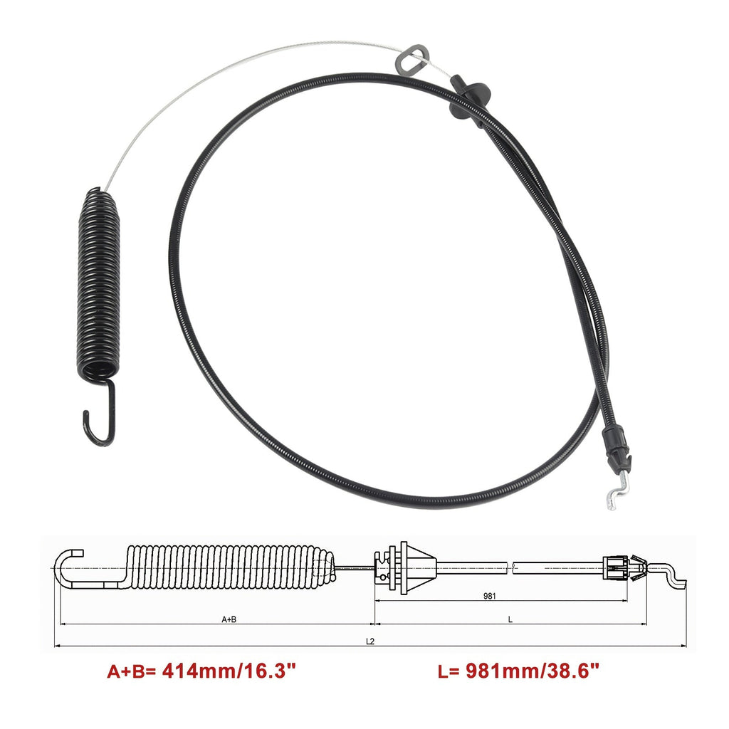HIPA Deck Engagement Cable for 946-04173E 946-04173D 946-04173C 946-04173B 746-04173A Lawn Mower — HIPA control cable product image 4