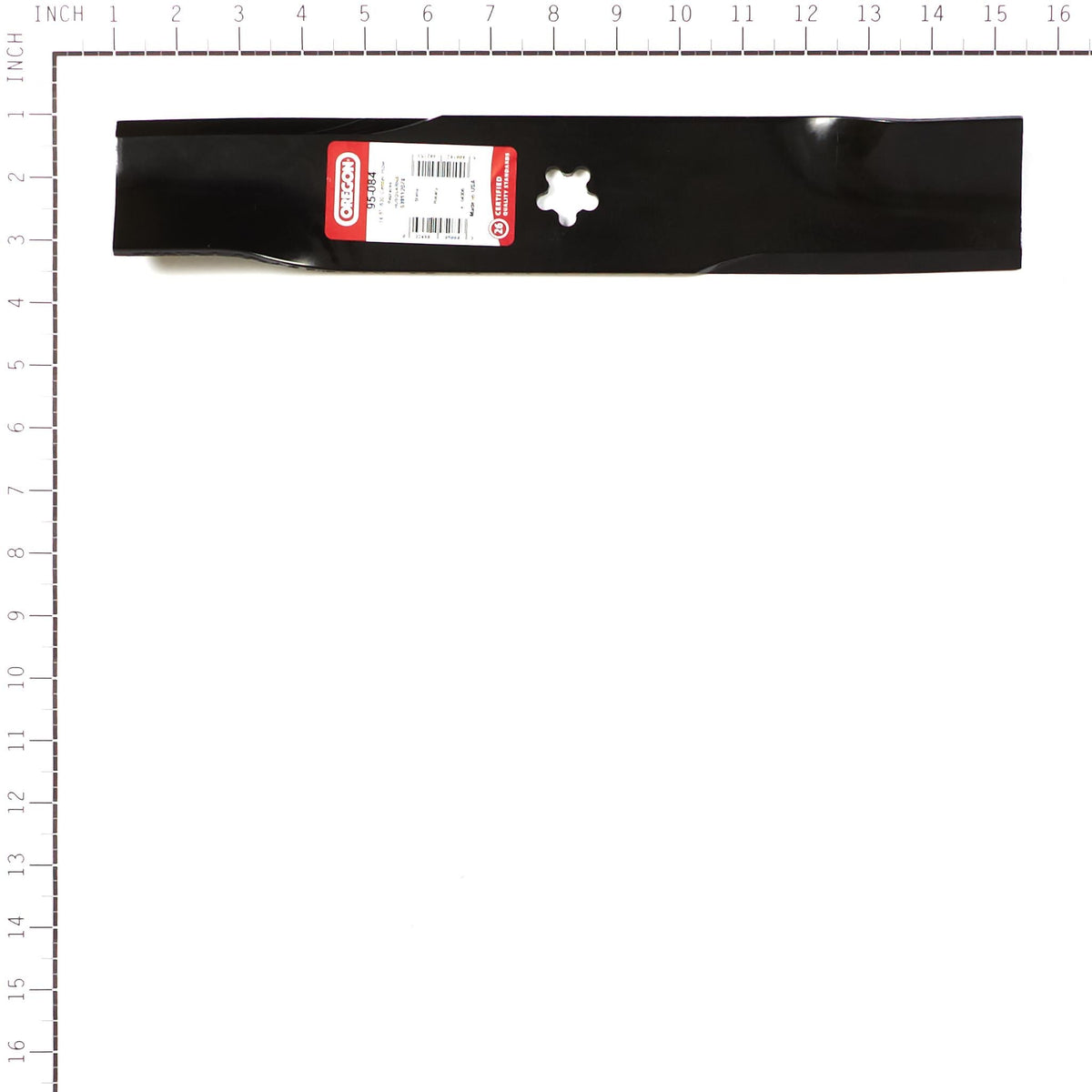 95-084 mower blade for Husqvarna and John Deere, alternate view