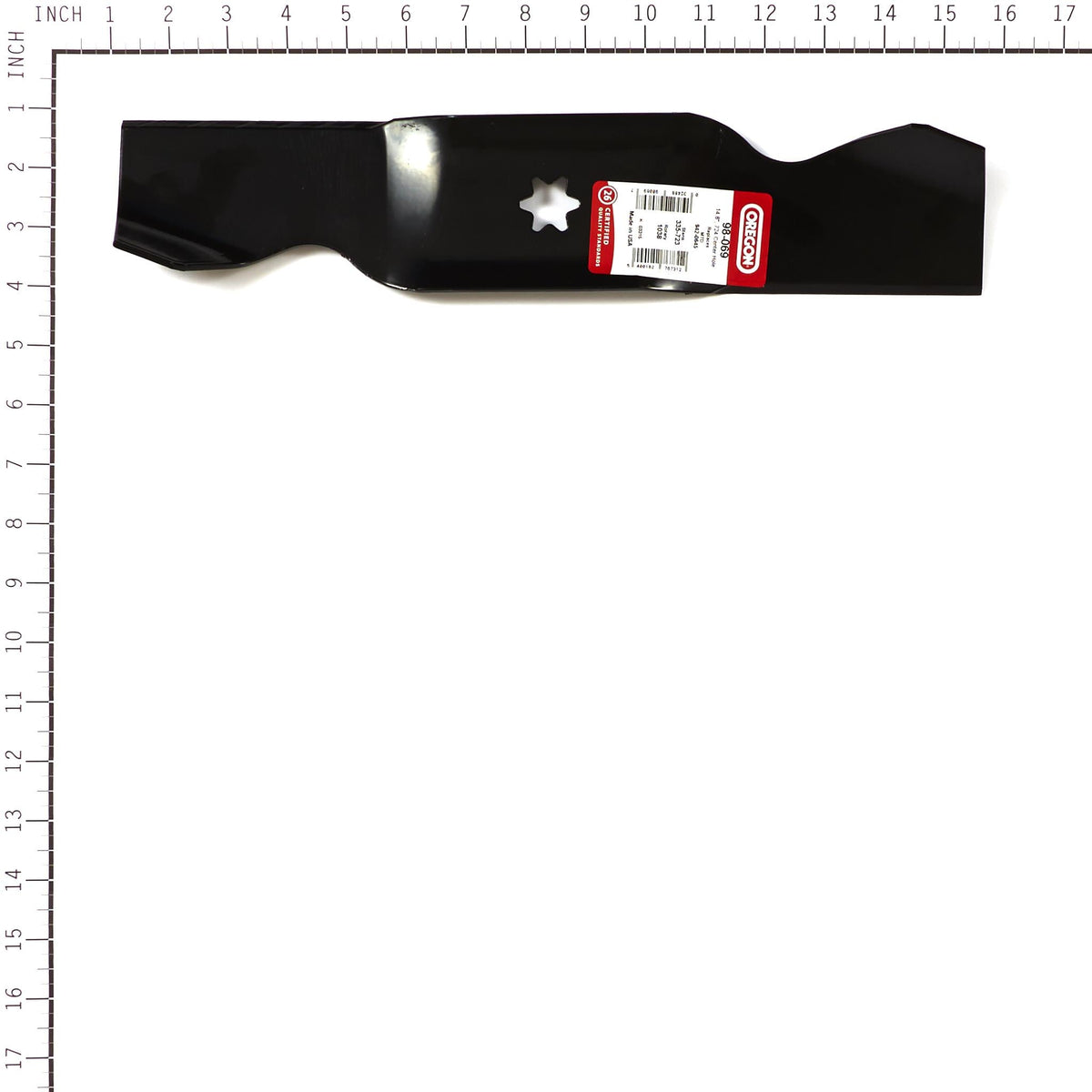 98-069 mower blade for MTD, alternate view