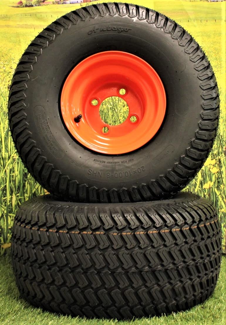 20x10.00-8 Bad Boy Heavy-Duty Tire & Wheel Assemblies, 2-Pack product image