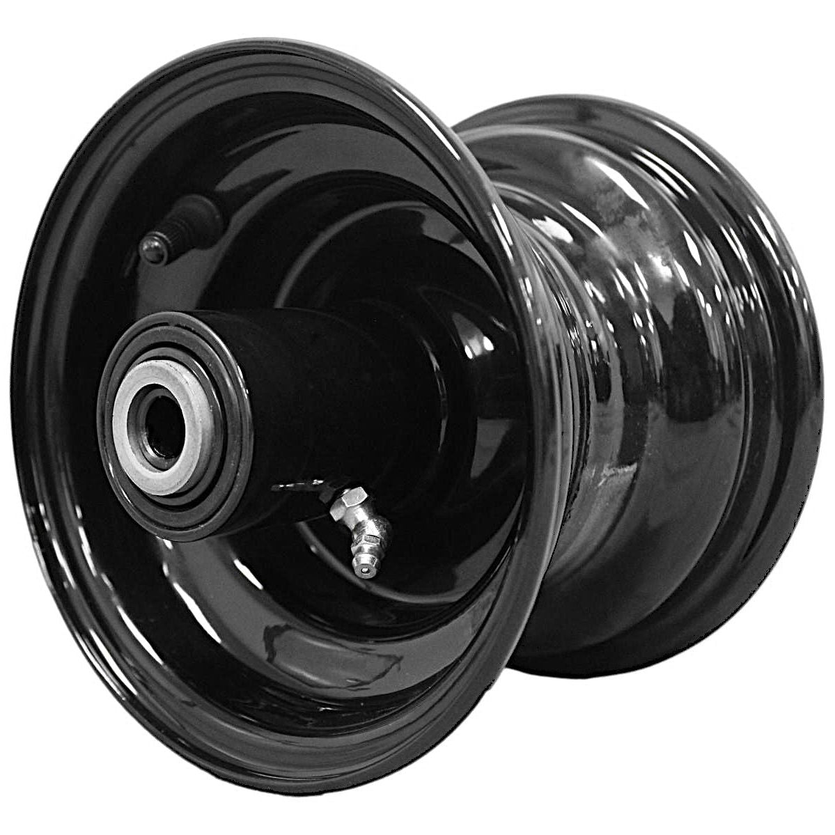 6x4.5 Glossy-Black Bad Boy Mower Wheels, 6.98-Inch Hub, 2-Pack product image