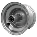 6x4.5 Chrome-Silver Mower Wheels, 7.13-Inch Hub, 2-Pack product image