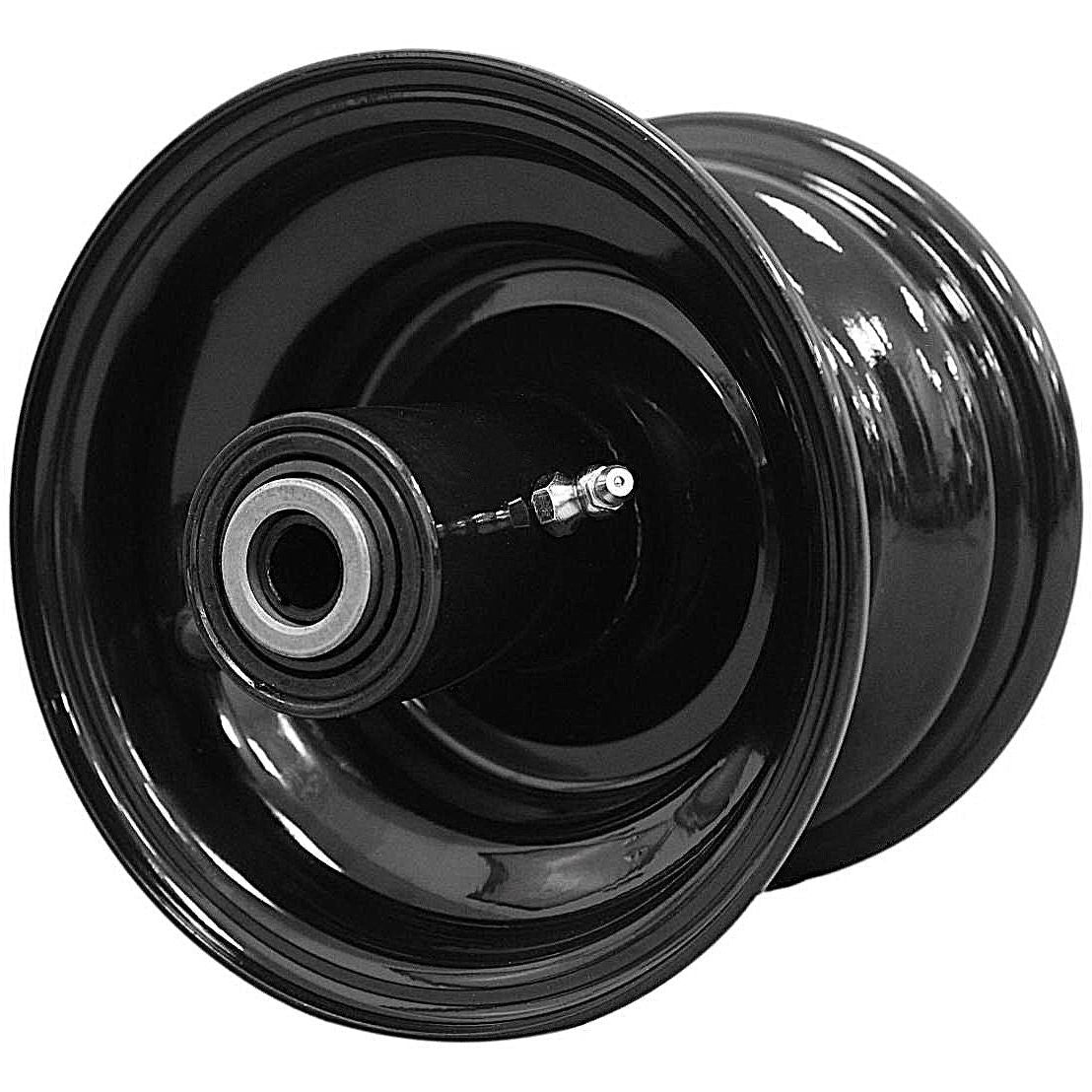 6x4.5 Glossy-Black Sleeved Mower Wheel, Tapered-Bearing, Single product image