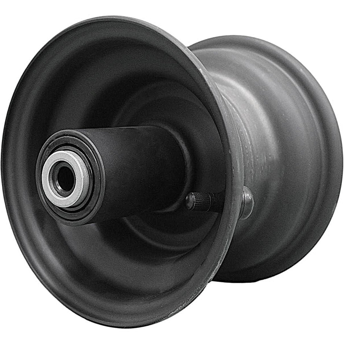 6x4.5 Matte Black Mower Wheels, Greenworks 3420072337 Style, 2-Pack product image