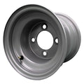 8x7 Silver Lawn Mower Wheel, 4-on-4, 2.83-Inch Bore, Single product image