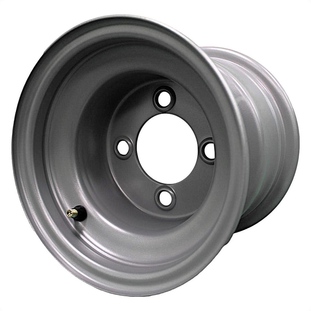 8x7 Silver Lawn Mower Wheel, 4-on-4, 2.83-Inch Bore, Single product image