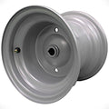 8x7 Silver Keyed-Hub Lawn Mower Wheel, Single