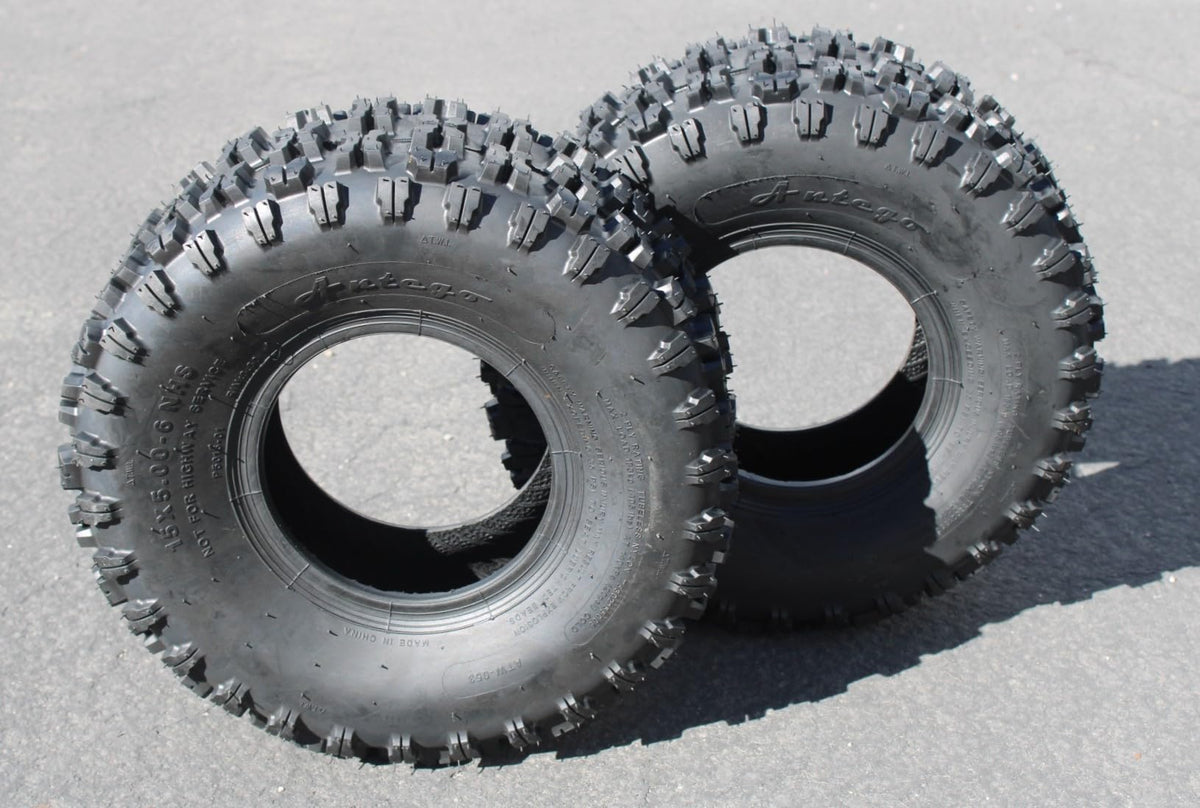 15x5.00-6 ATW-053 Snow Blower Tires, 2-Ply, 2-Pack product image