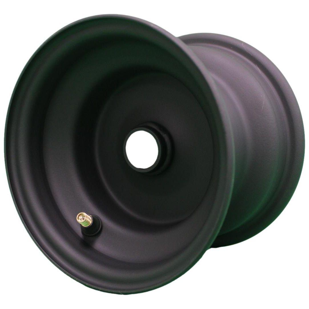 6x4.5 Matte Black Mower Wheel with Adapters, 3/4-Inch Bearings, Single