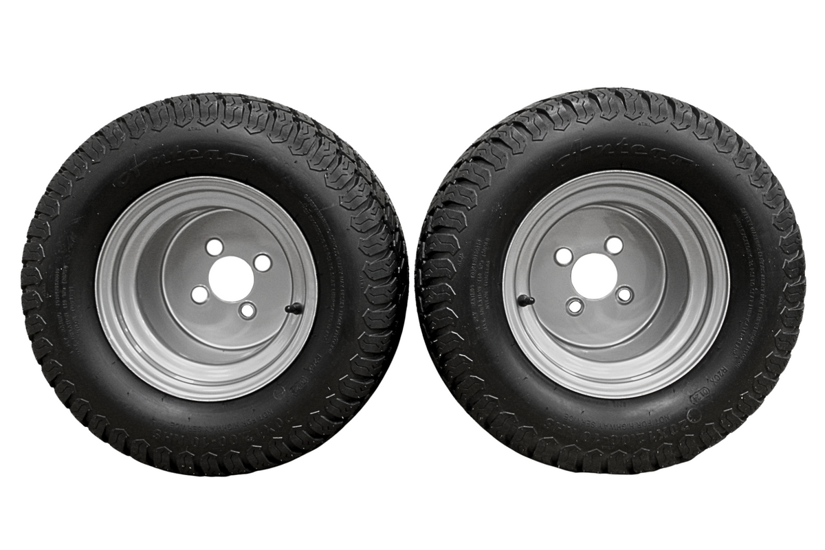 20x12.00-10 Hustler Chrome-Silver Tire & Wheel Assemblies, 2-Pack product image