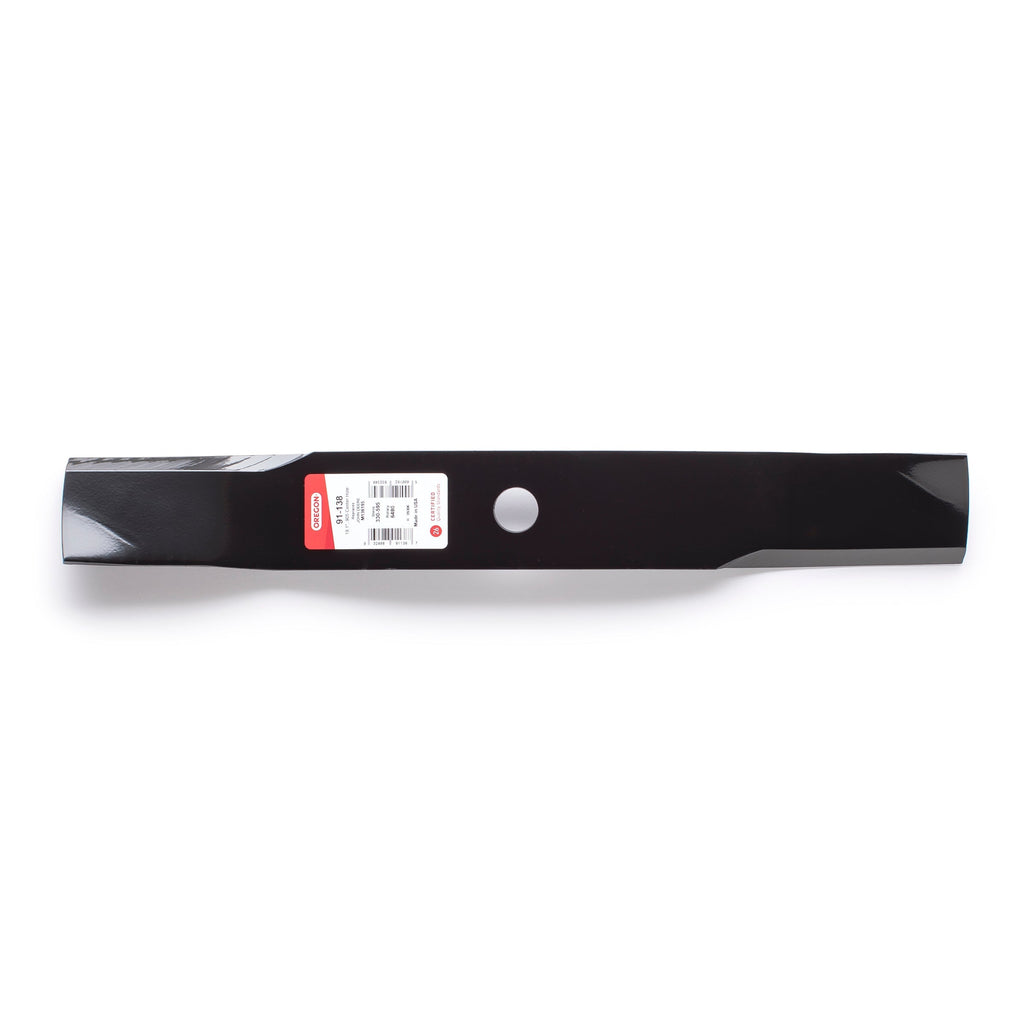 91-138 Mower Blade for John Deere TCU30316 — 19 in. — manufacturer view 2; verify complete part number and deck configuration