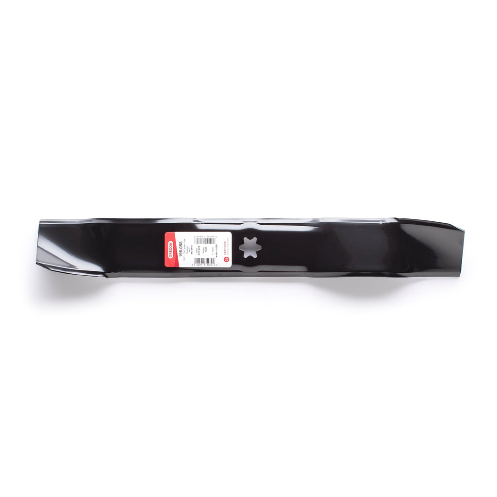 198-058 Mower Blade for MTD — 19-5/16 in. — manufacturer view 2; verify complete part number and deck configuration