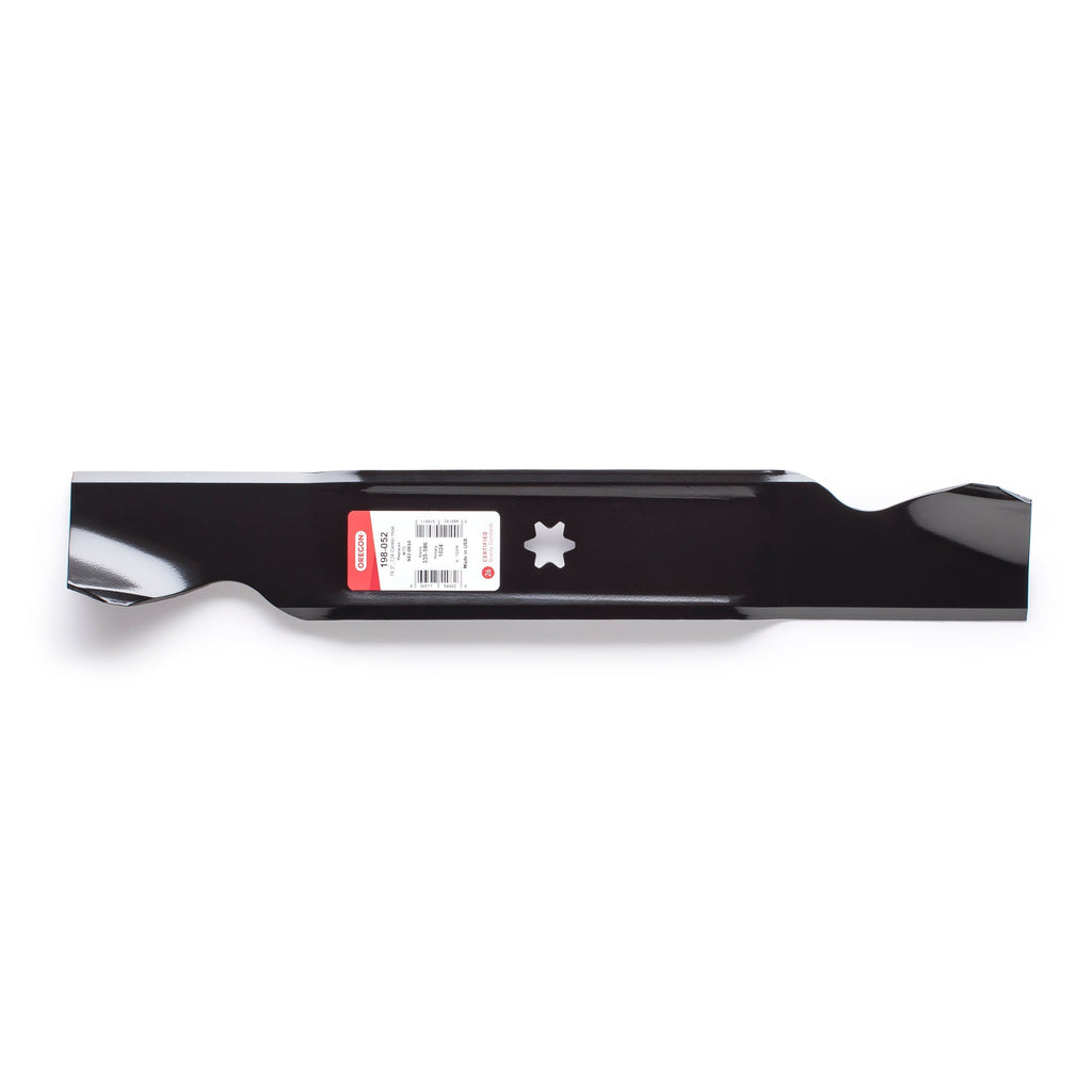 198-052 Mower Blade for MTD — 19-5/16 in. — manufacturer view 2; verify complete part number and deck configuration