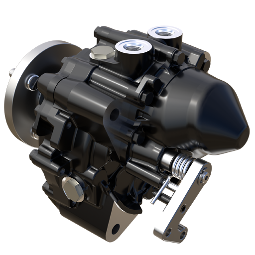 Official Hydro-Gear HGM motor manufacturer image - alternate view