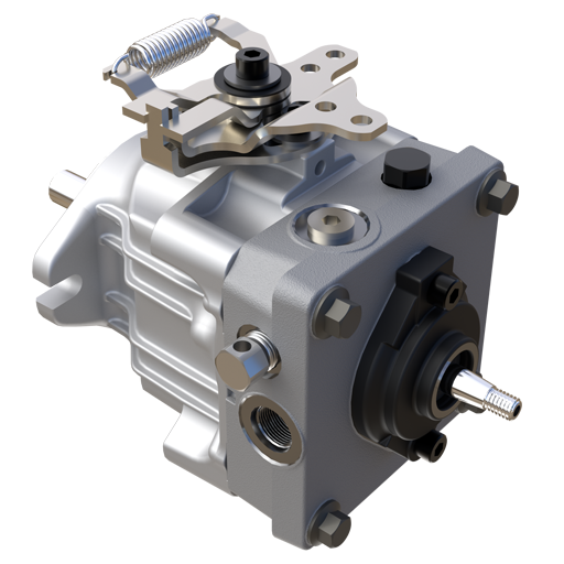 Official Hydro-Gear P Series pump manufacturer rendering - alternate view