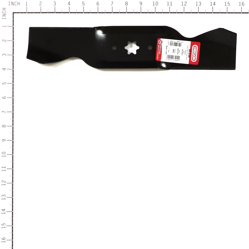 98-056 Mower Blade for MTD 942-0543 — 14-13/16 in. — manufacturer view 2; verify complete part number and deck configuration