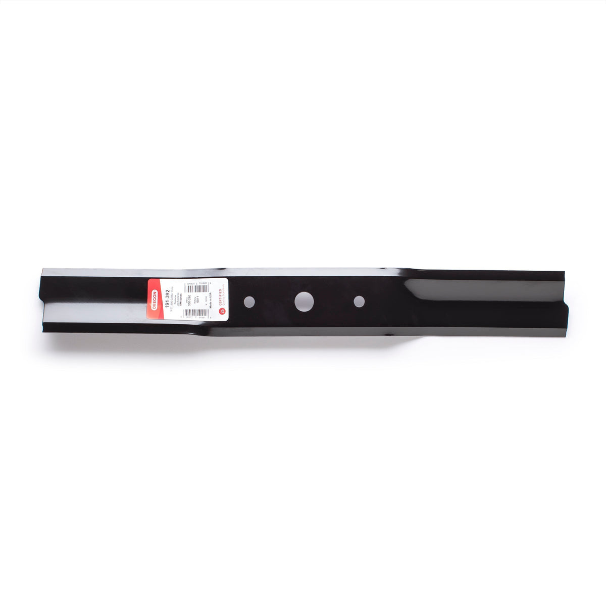 191-392 Mower Blade for John Deere — 19-1/2 in. — manufacturer view 2; verify complete part number and deck configuration