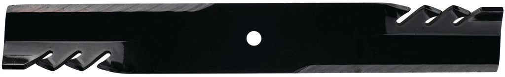 Oregon 396-778 Gator G6 blade detail showing the 1/2-inch center hole