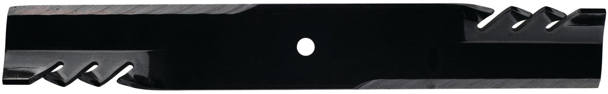 Oregon 396-778 Gator G6 blade detail showing the 1/2-inch center hole