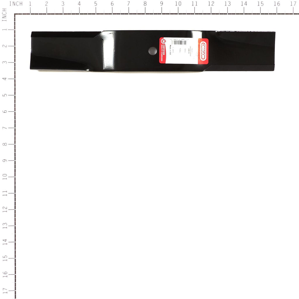 Oregon 91-557 low-lift blade for Grasshopper, profile view
