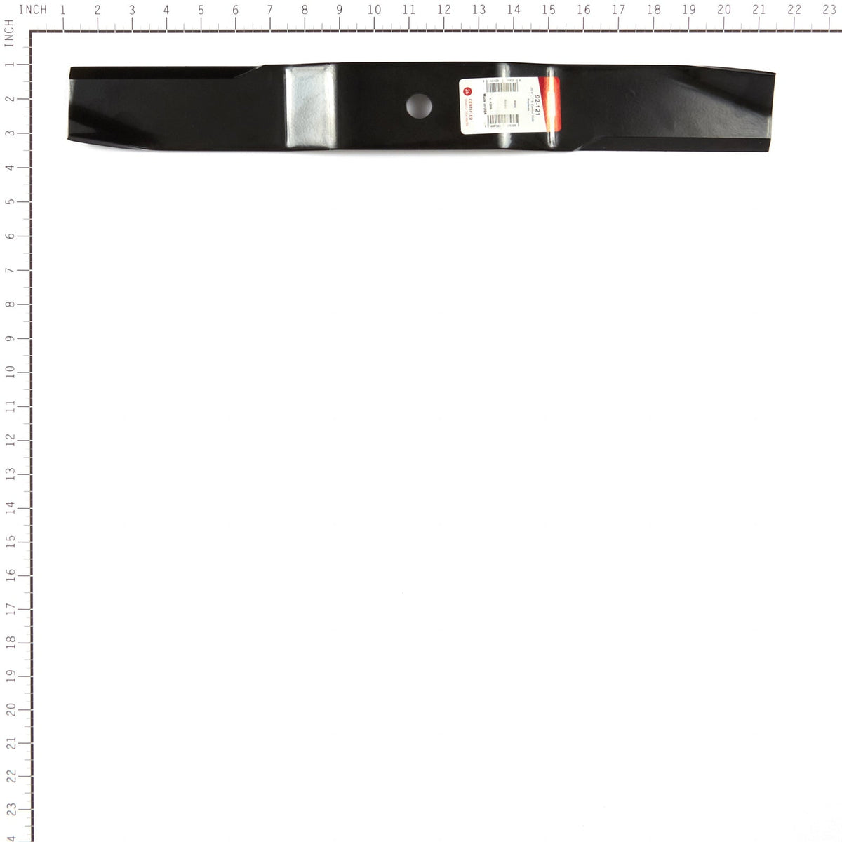 Oregon 92-121 high-lift mower blade for Kubota — alternate view