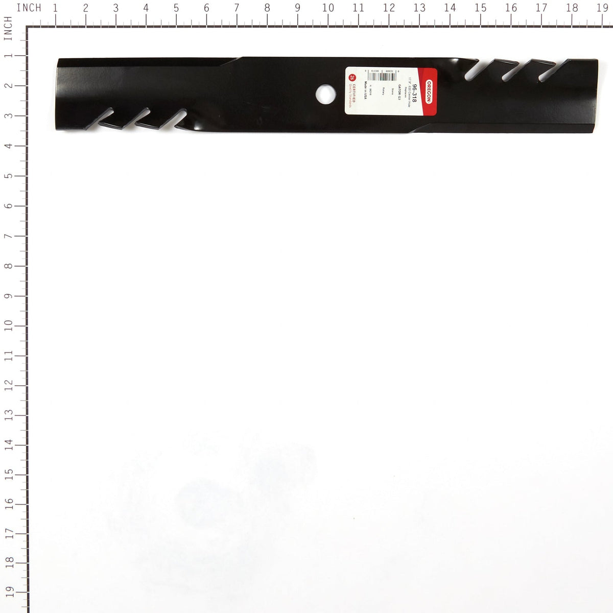Oregon 96-318 Gator G3 mulching blade for Hustler and Dixie Chopper — alternate view