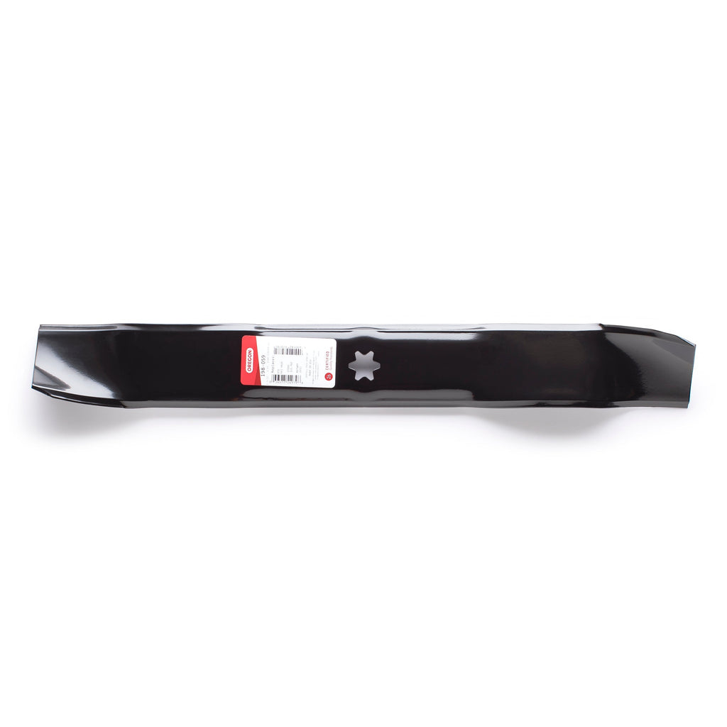 198-059 Mower Blade for MTD — 21-3/16 in. — manufacturer view 2; verify complete part number and deck configuration