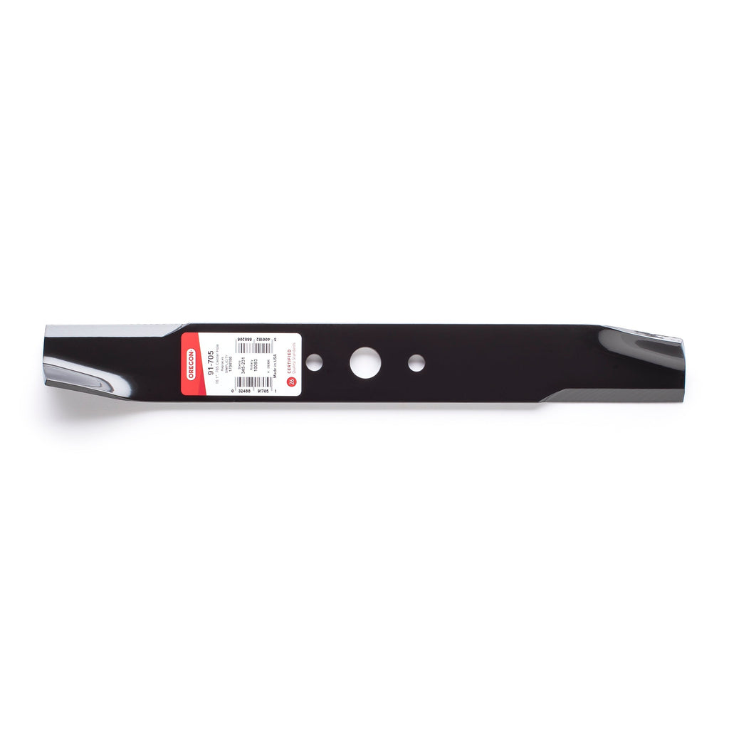 91-705 Mower Blade for Simplicity — 16-9/64 in. — manufacturer view 2; verify complete part number and deck configuration