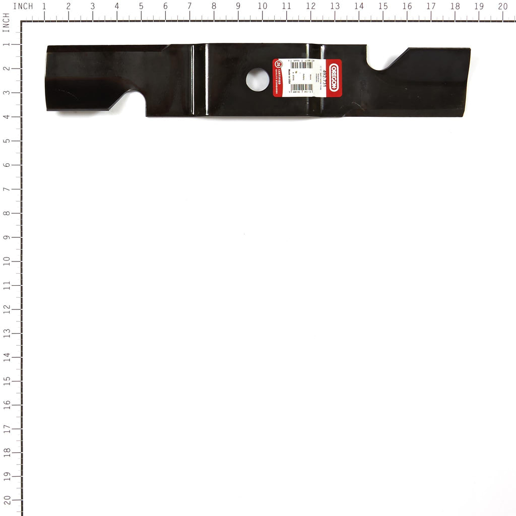 492-731 Mower Blade for Exmark Fusion — 17-1/2 in. — manufacturer view 2; verify complete part number and deck configuration
